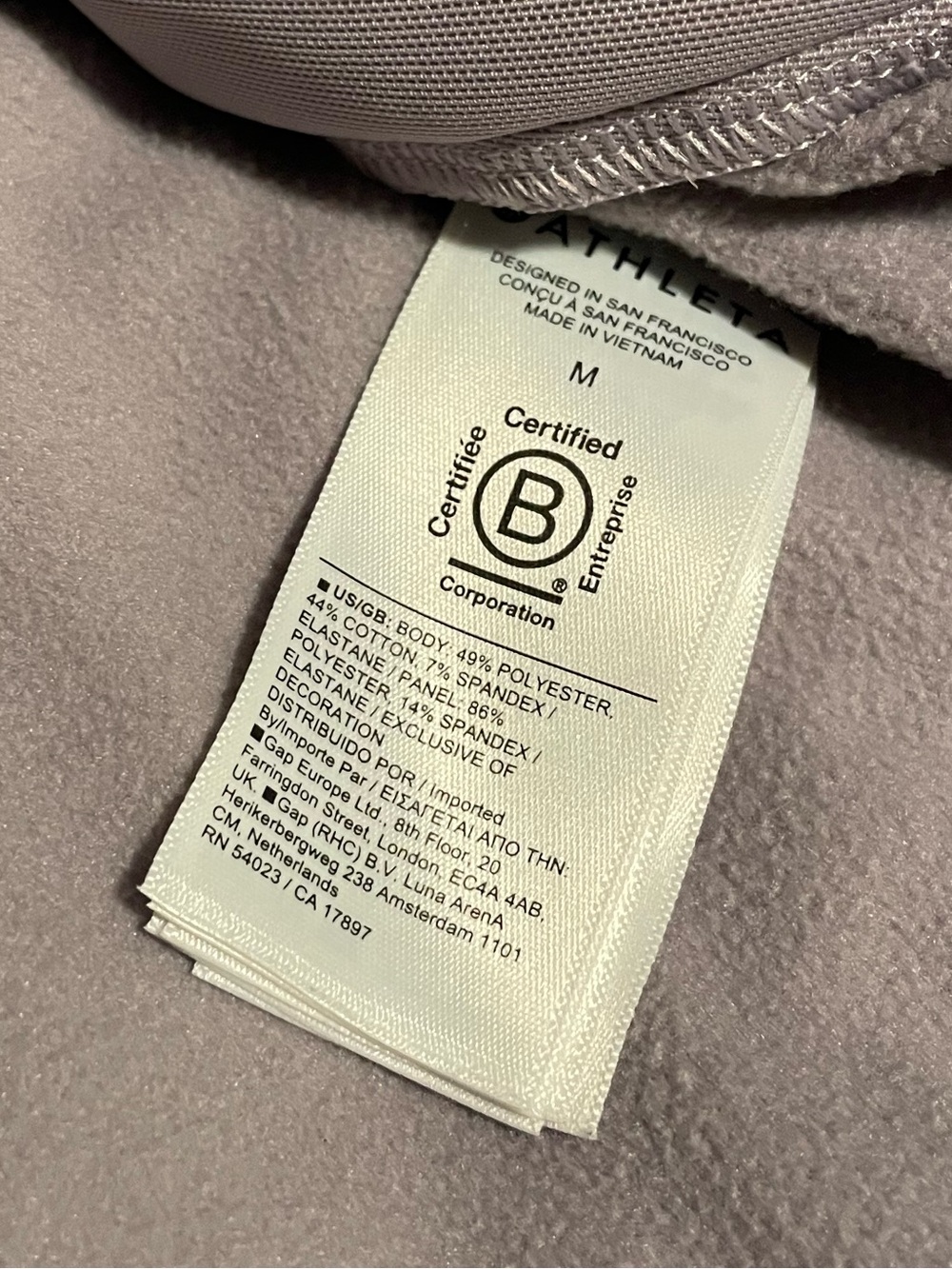 Athleta Triumph Funnel Neck Oversized Sweatshirt Starlily Violet Size Medium - Picture 9 of 9